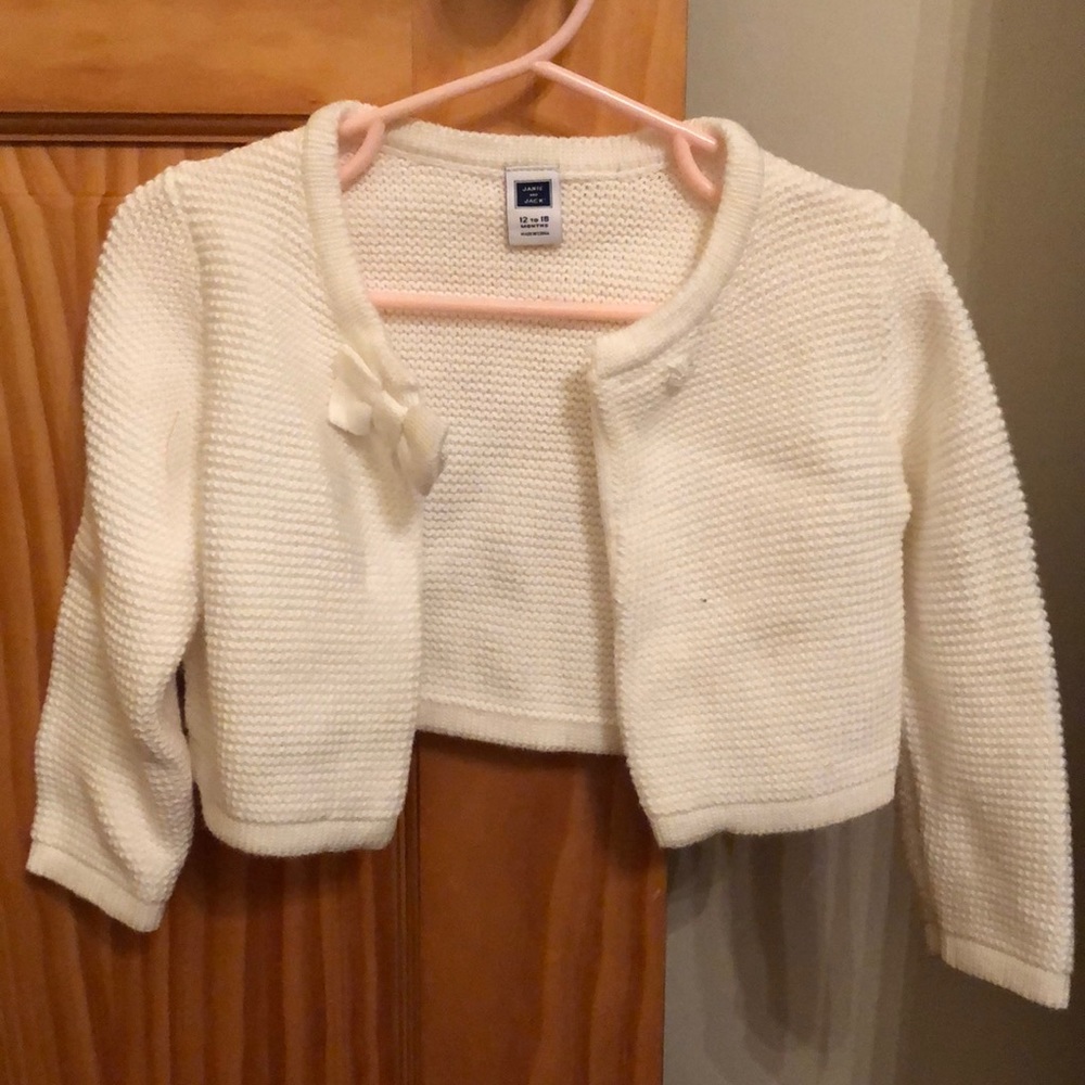 White Janie and jack sweater